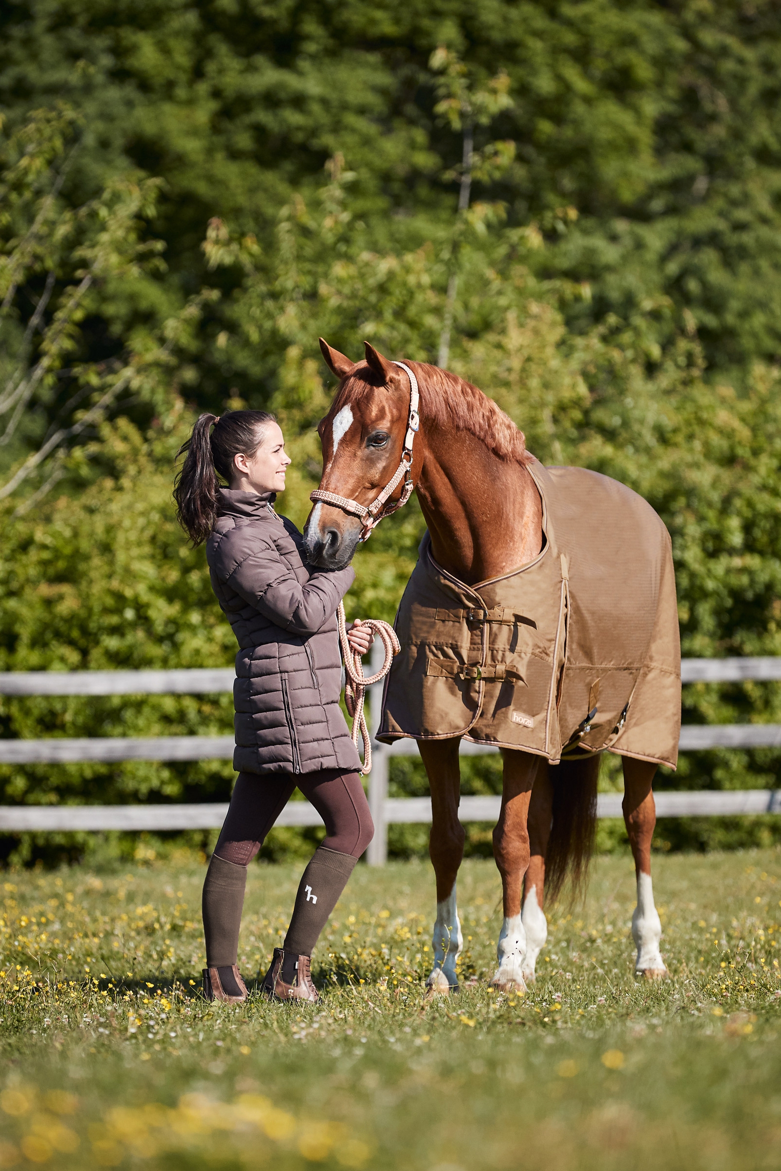 Horze Damen Bambus Winter Reitsocken