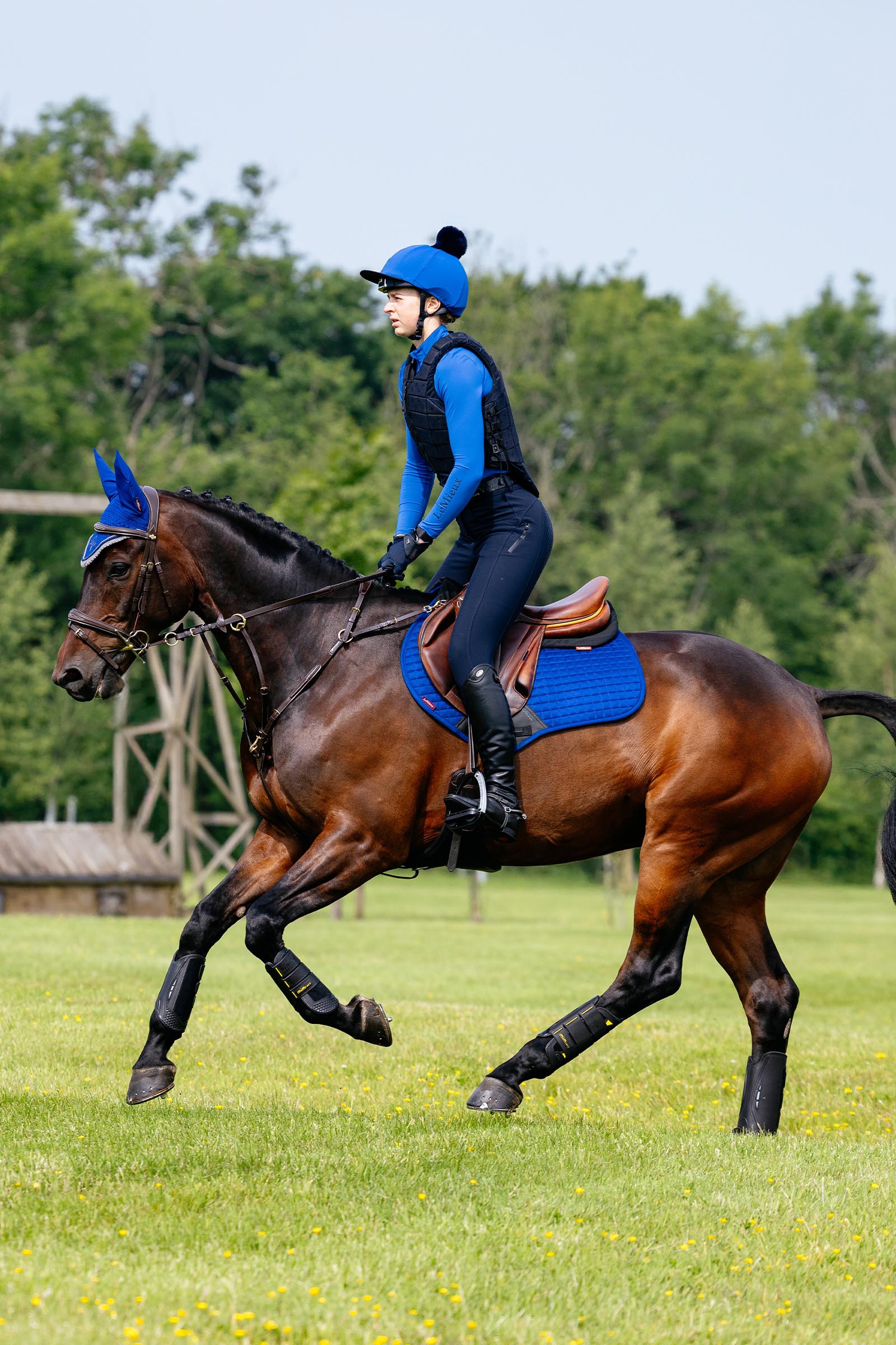 LeMieux Suede Close Contact Springschabracke