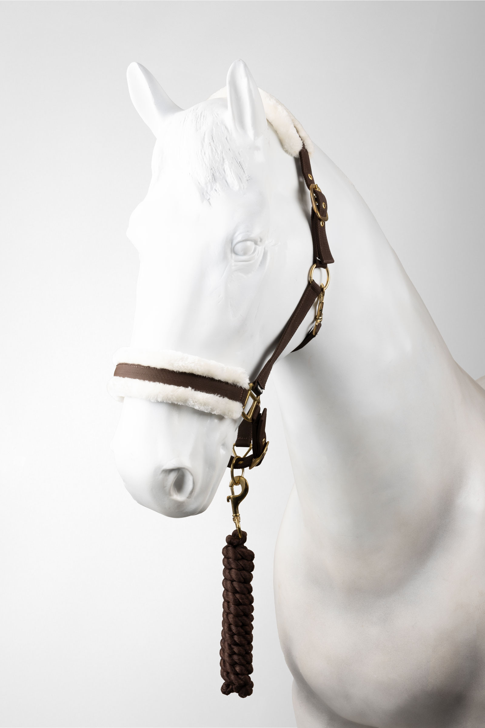 Dark Brown Horze Halfter & F&uuml;hrstrick Set