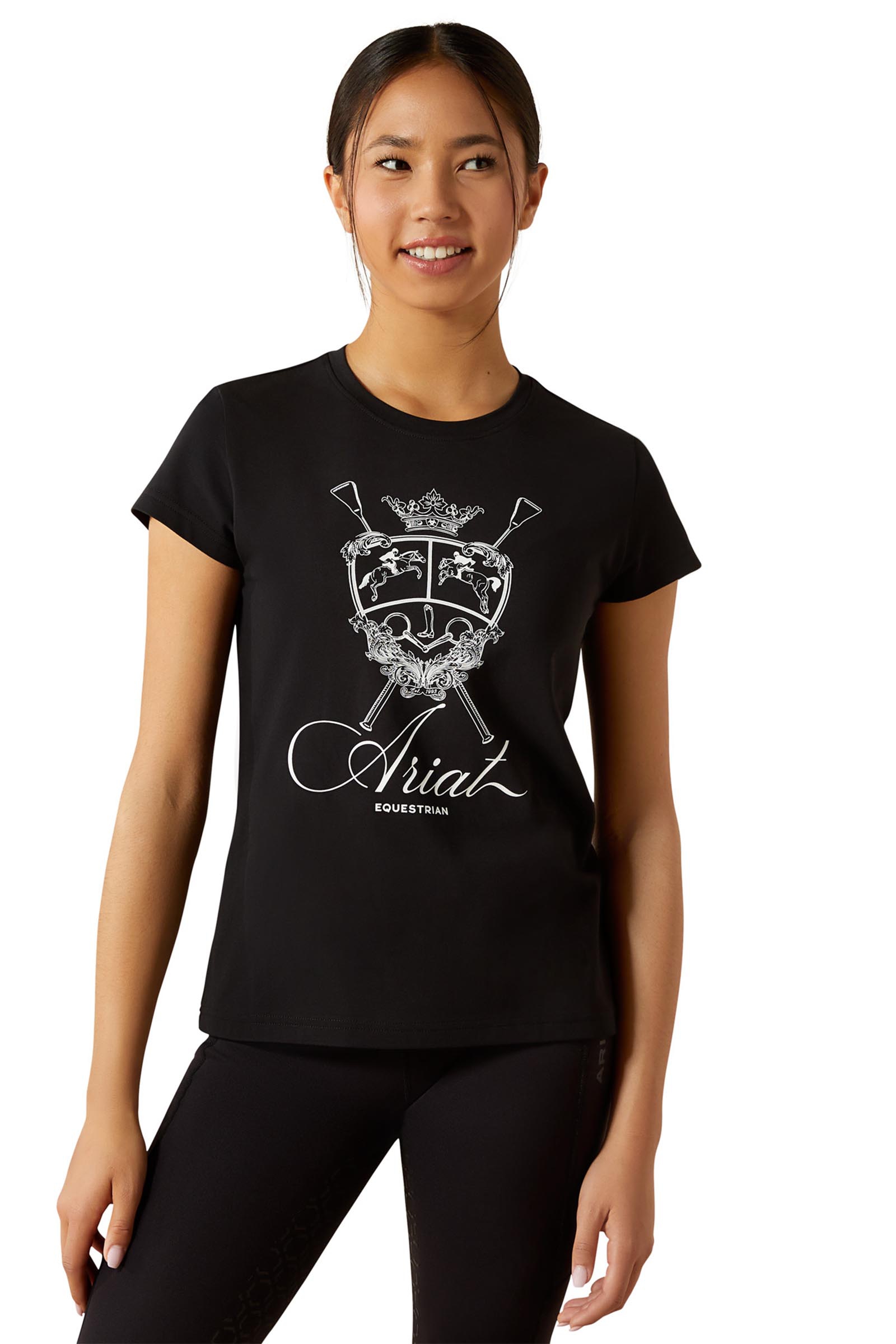 Ariat Ritzy Logo Kinder T-Shirt mit kurzen &Auml;rmeln