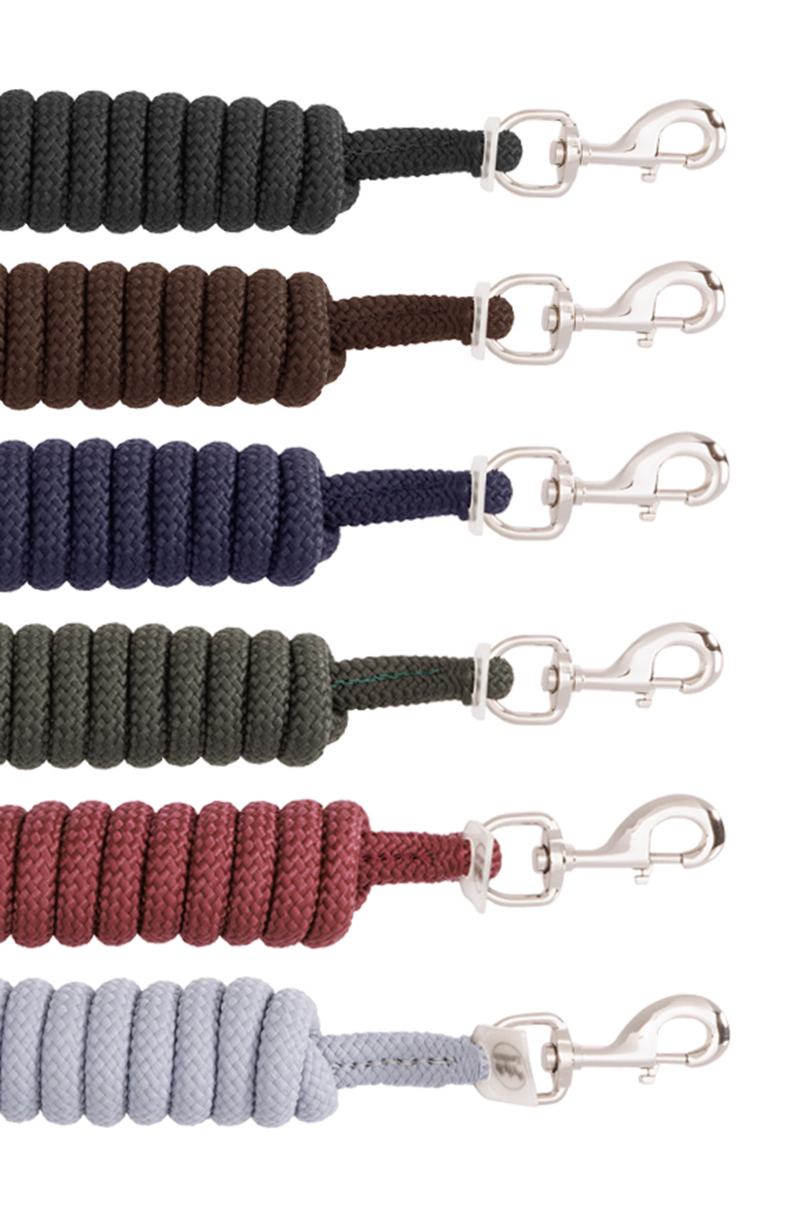 Dark Red Kavalkade Führstrik mit Silbernem Karabiner