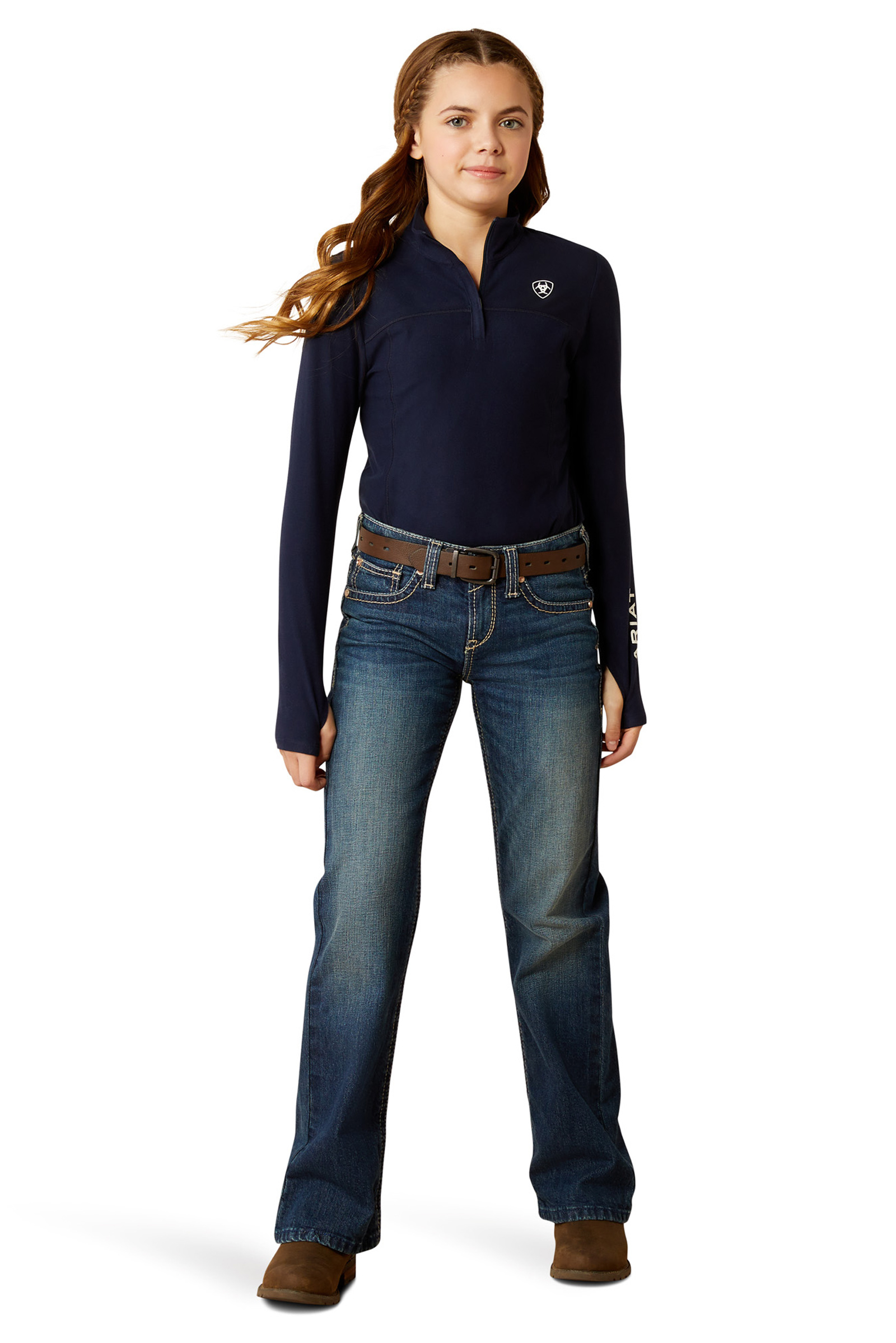 Ariat Lowell 3.0 Kid&acute;s 1/4 Zip Baselayer Shirt