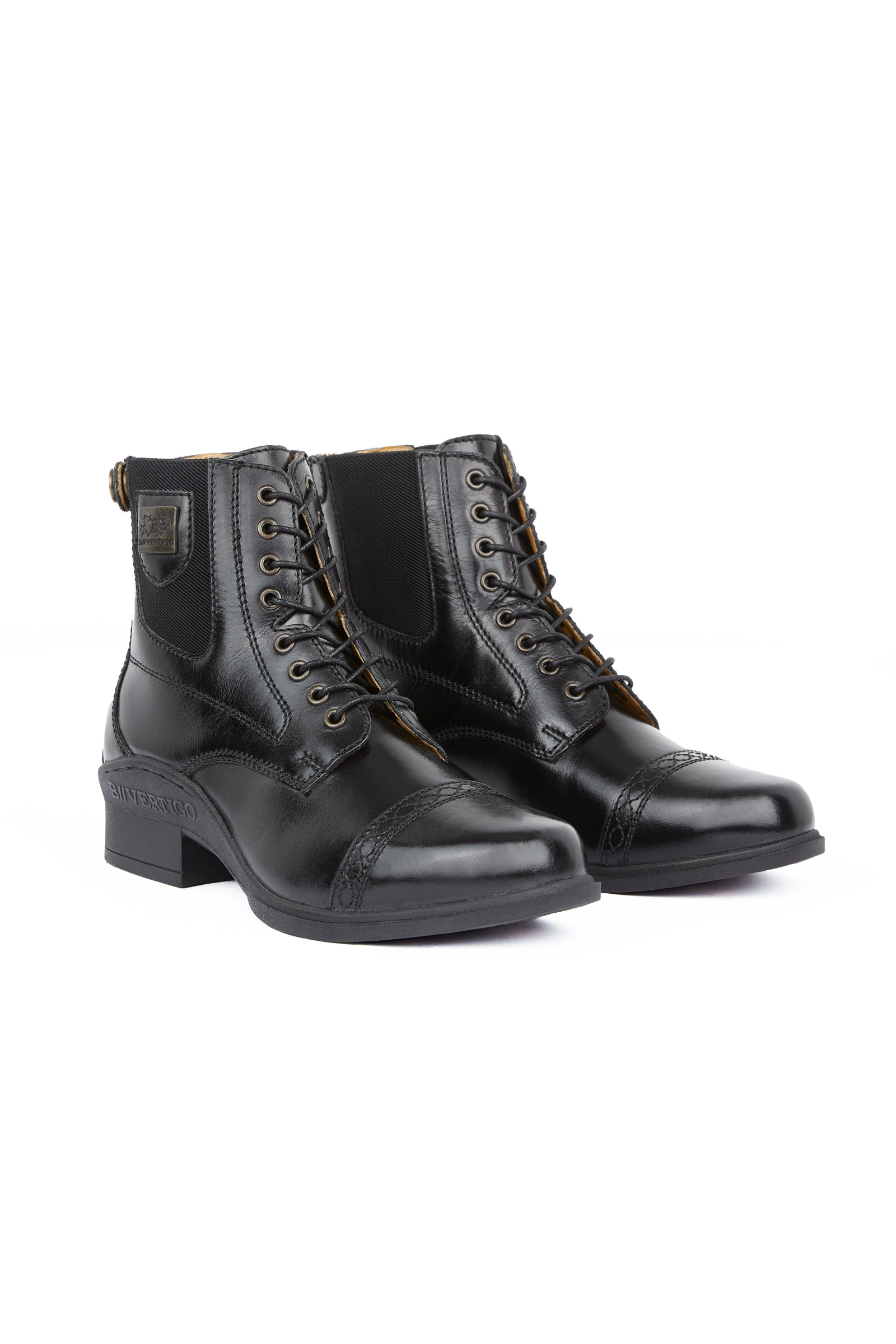 B Vertigo Jupiter Geschn&uuml;rte Damen Lederreitstiefeletten