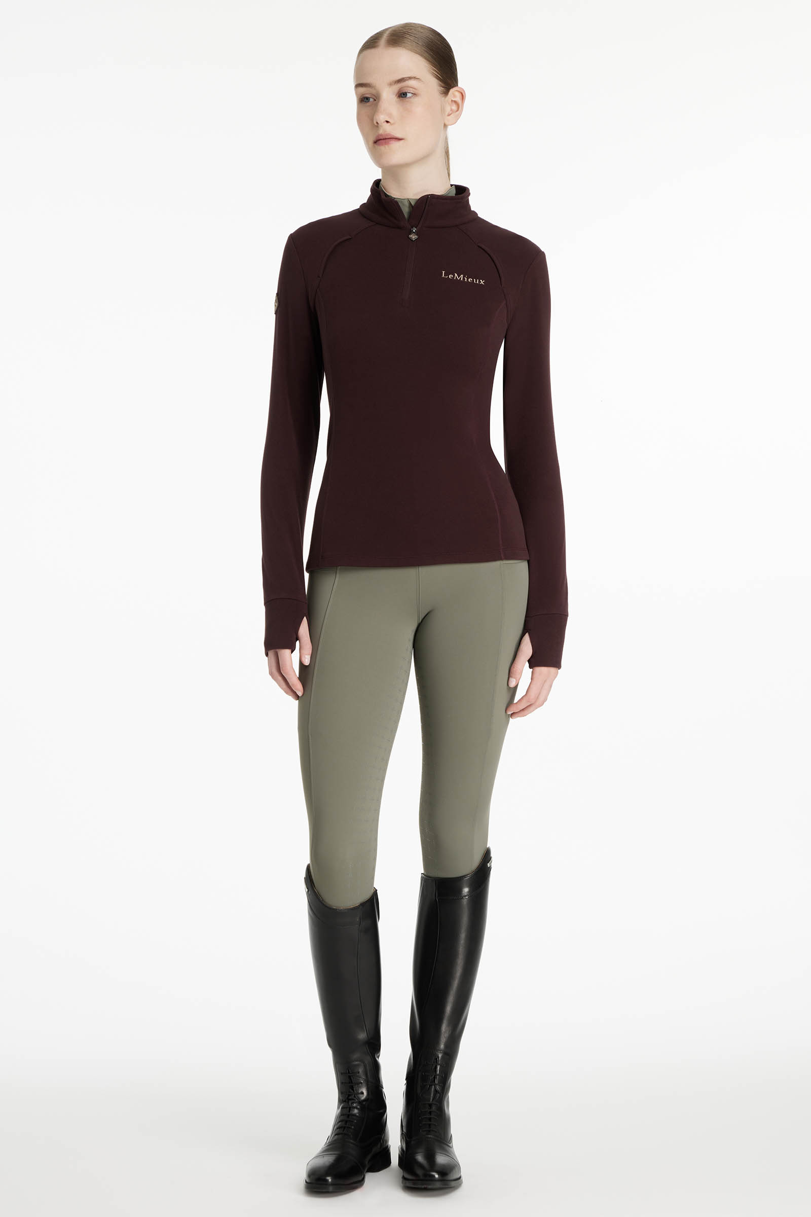 LeMieux Frances Damen Fleece mit Viertelrei&szlig;verschluss