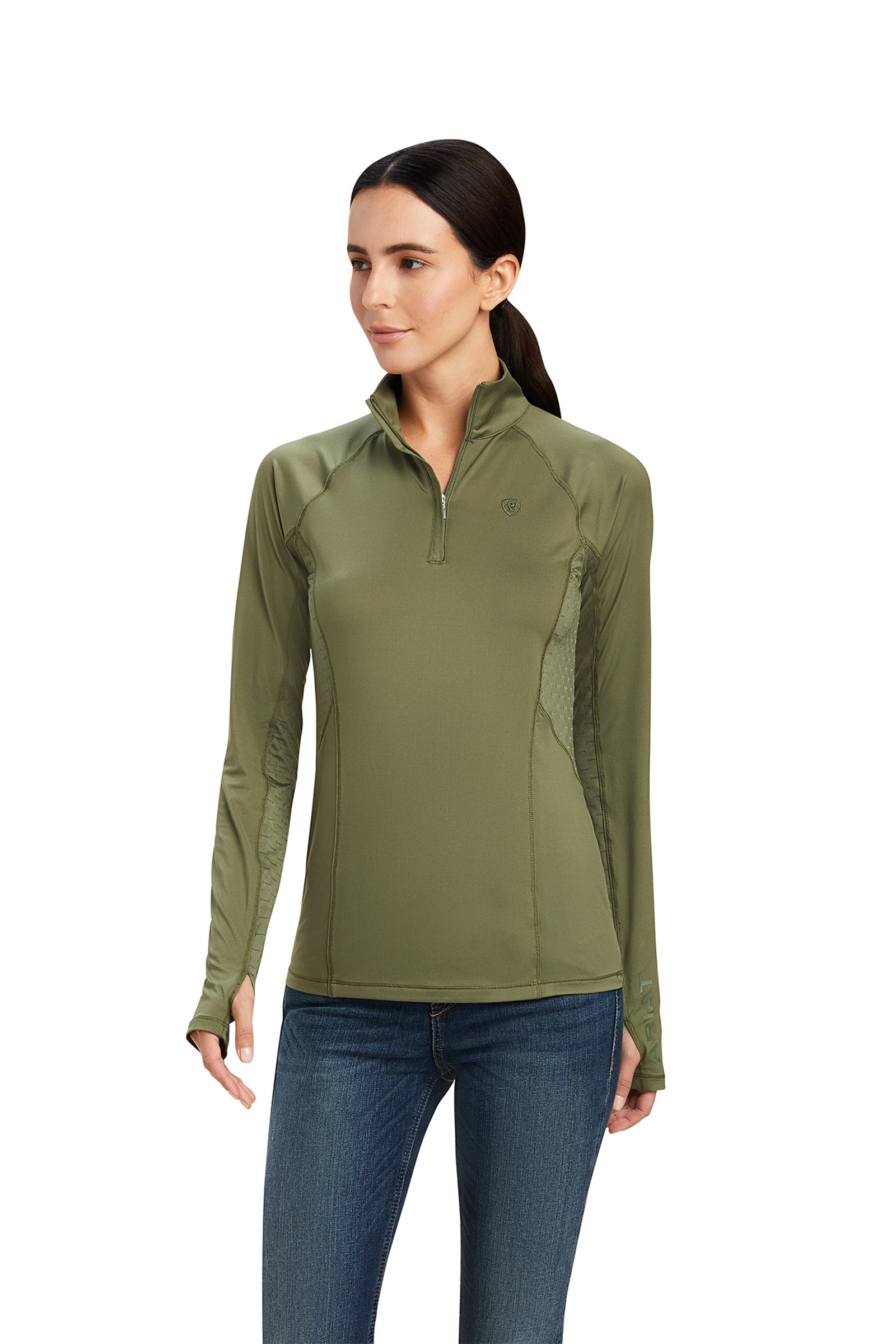 Ariat Lowell 2.0 Damen 1/4 Zip Longsleeve Shirt