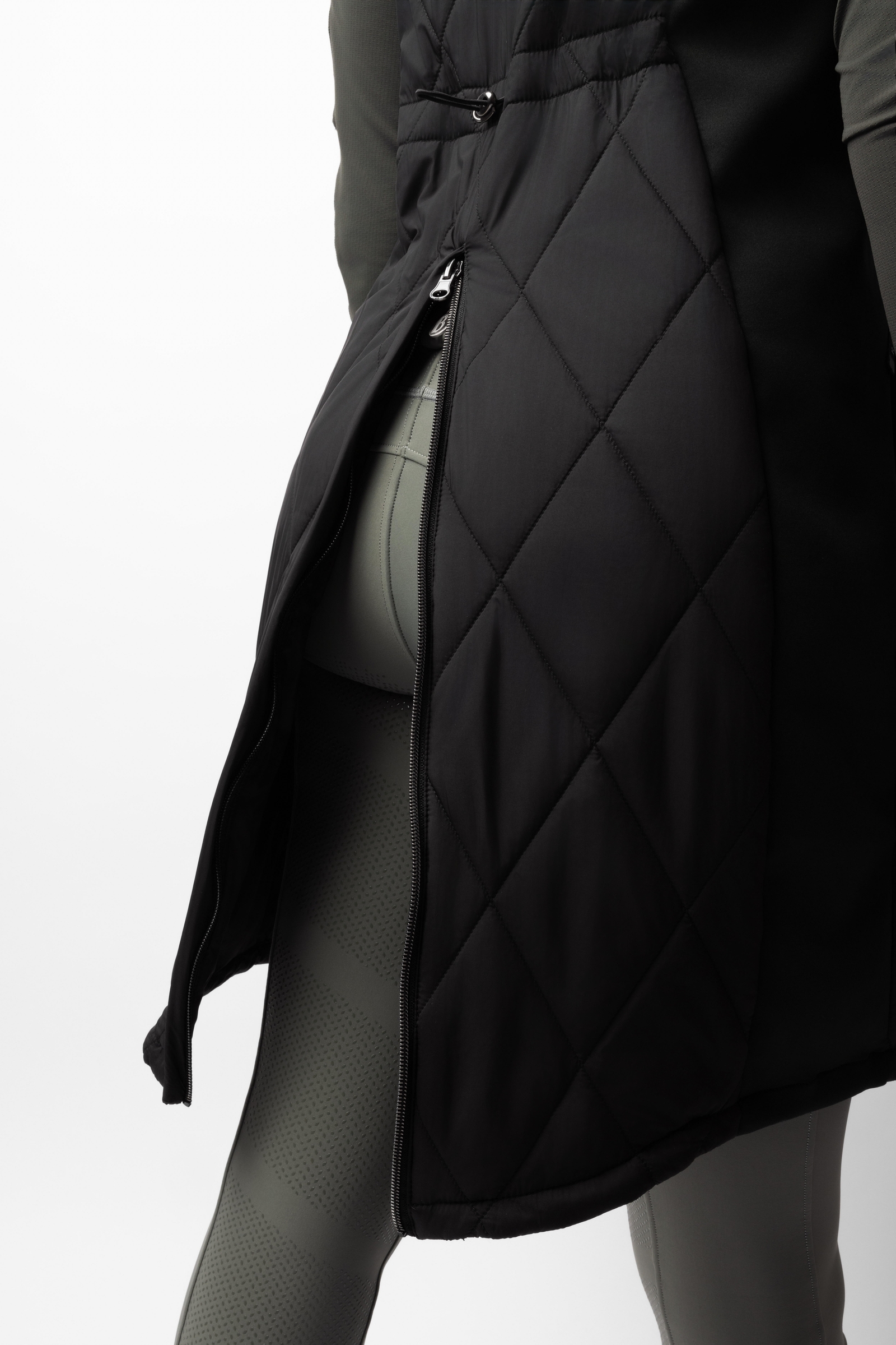 B Vertigo Agnetha Damen lange wattierte Weste  