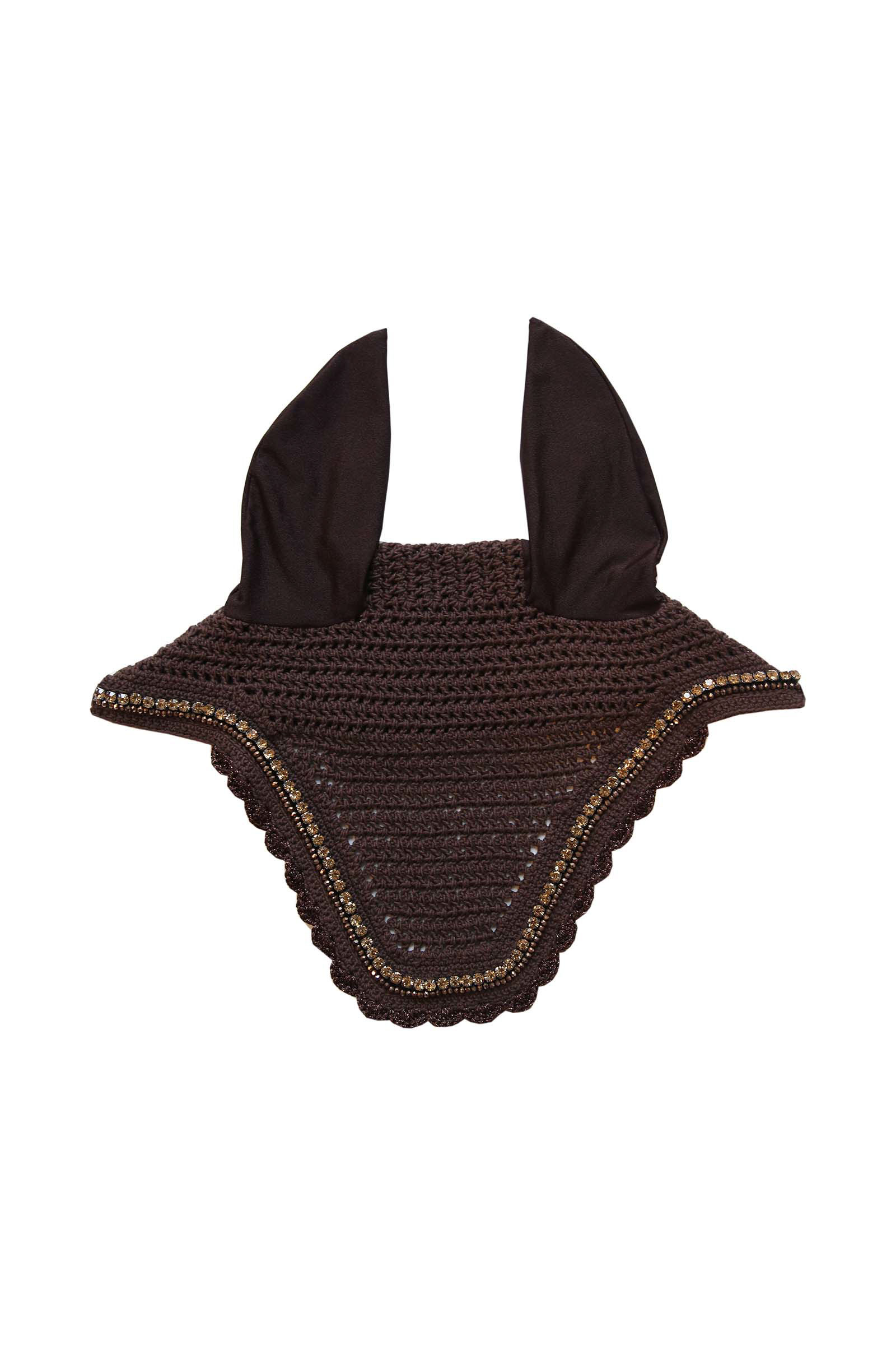 Brown Kentucky Horsewear Wellington Stone & Pearl Fliegenhaube Soundless