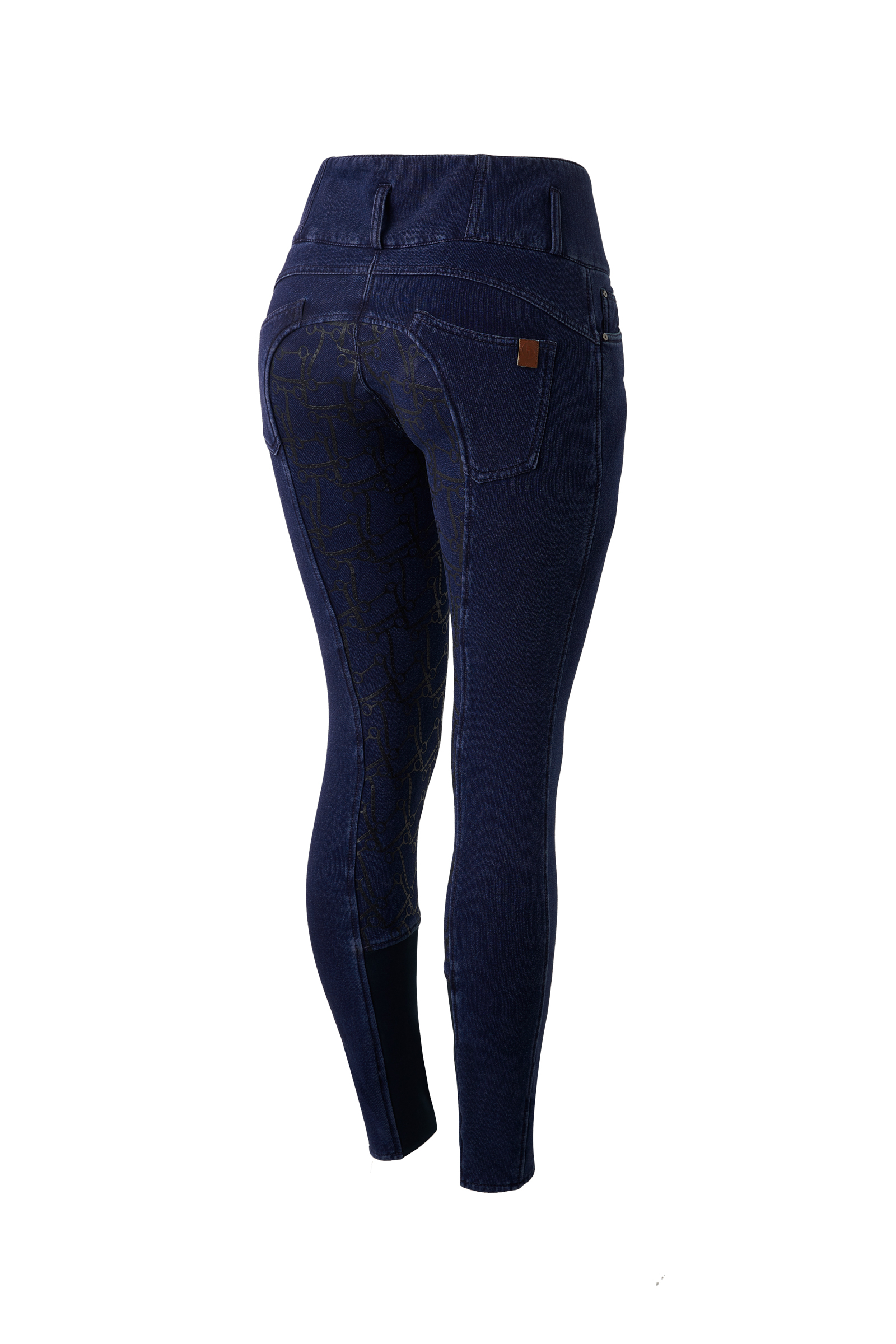 Horze Kacy Damen Jeans Thermoreithose mit Vollbesatz