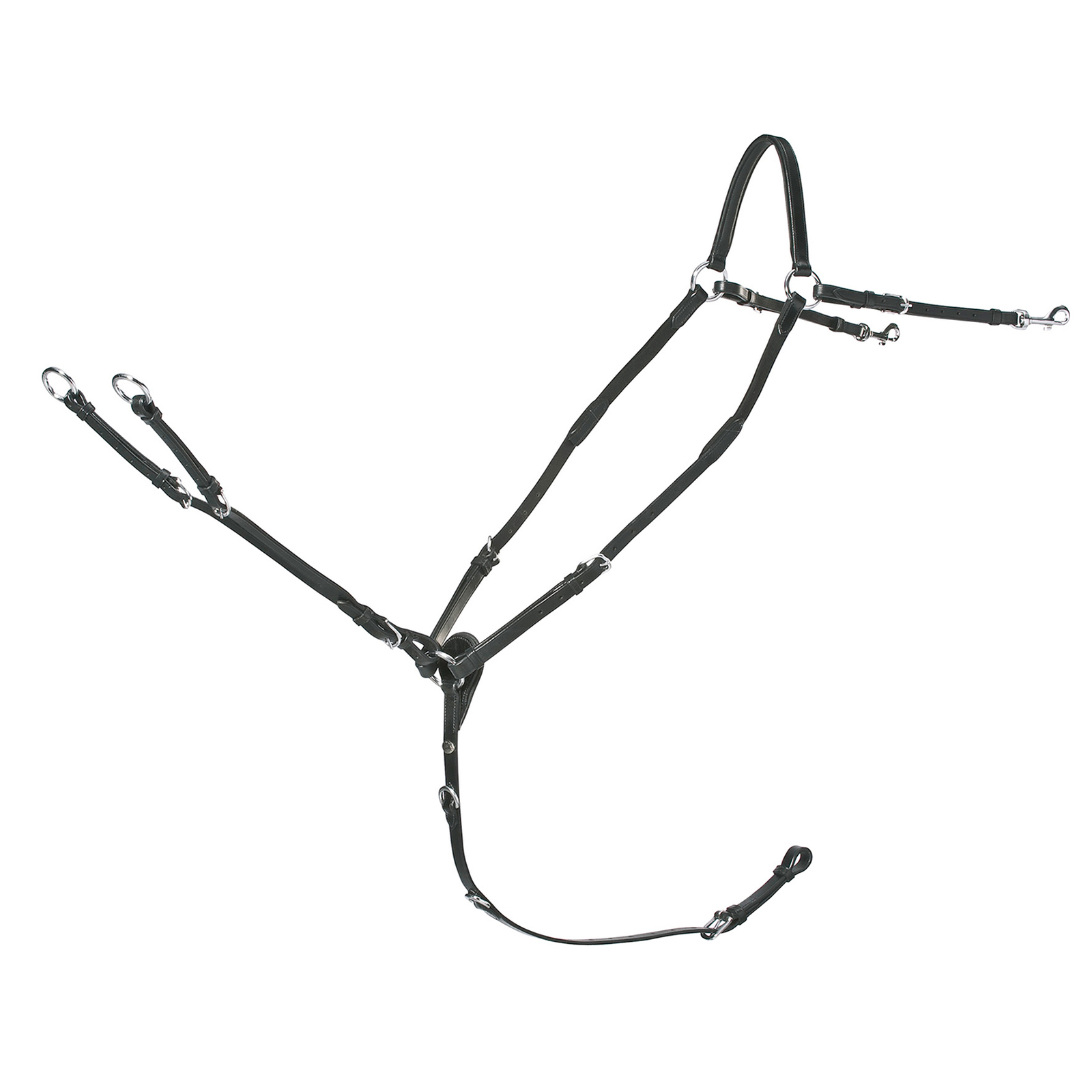 Black/Silver Schockemöhle Sports Schmal geschnittenes Vorderzeug: RACE II