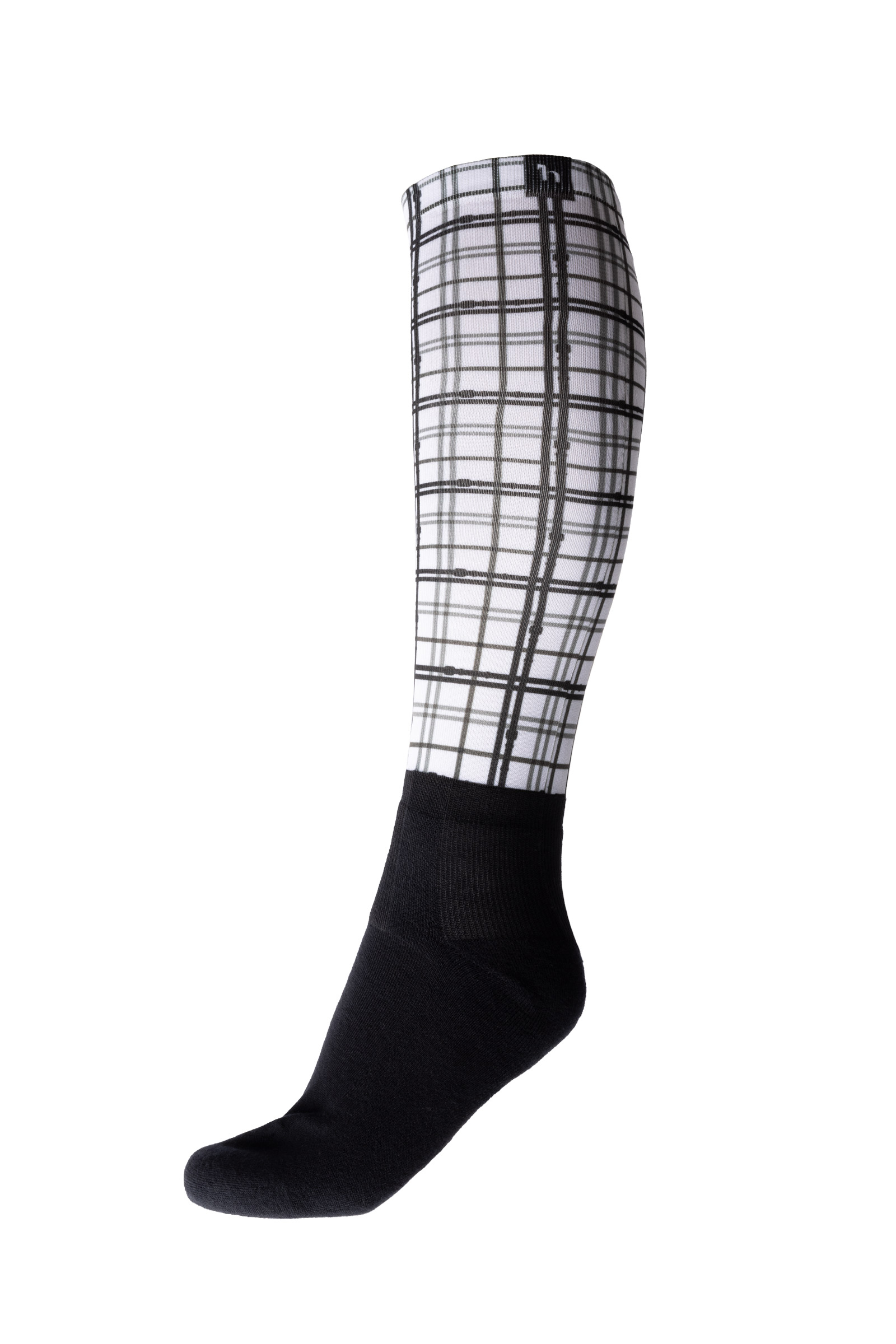 Checks print white Horze Ivy Reitsocken  