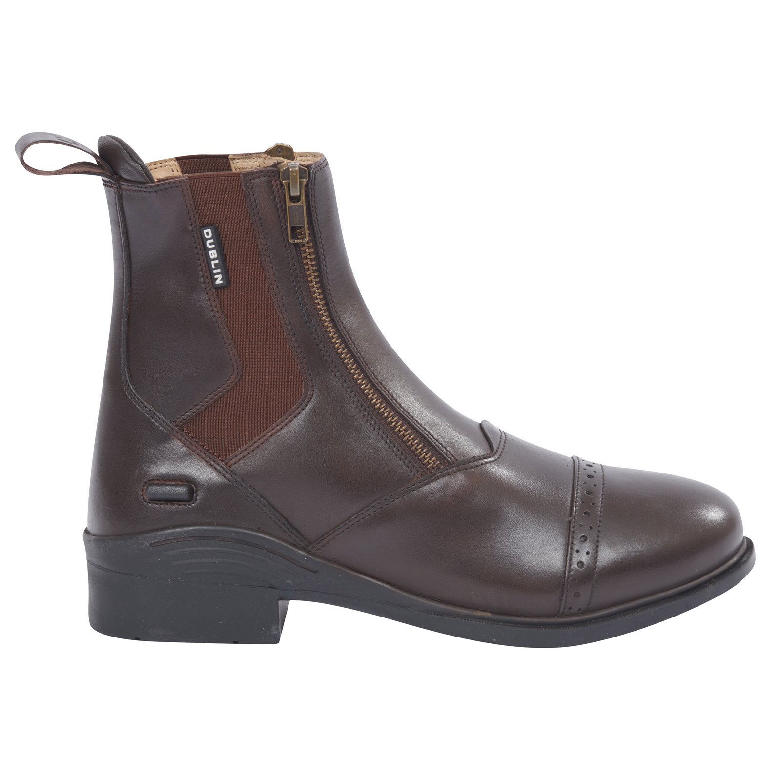 Brown Dublin Evolution Paddock Stiefel mit Reißversschluss vorne