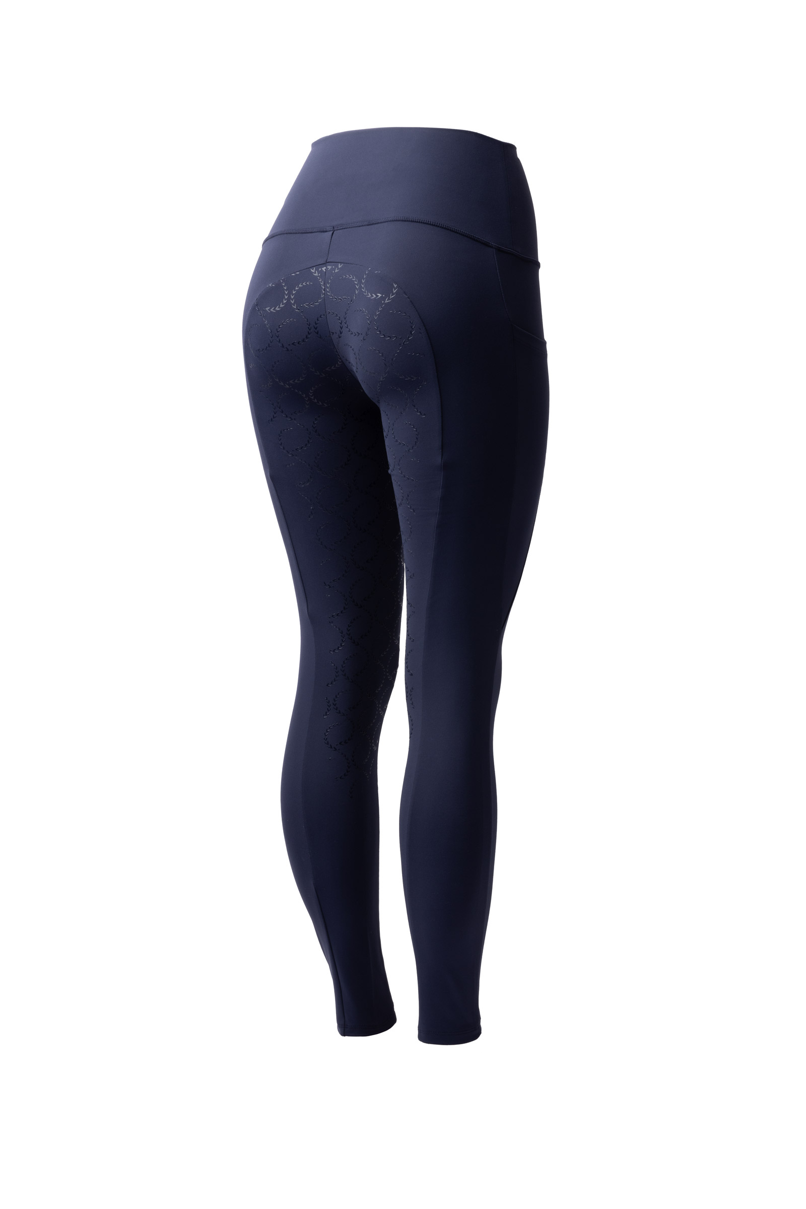 Overture navy Horze Gillian Damen Reitleggings aus Kompressionsmaterial mit Vollbesatz