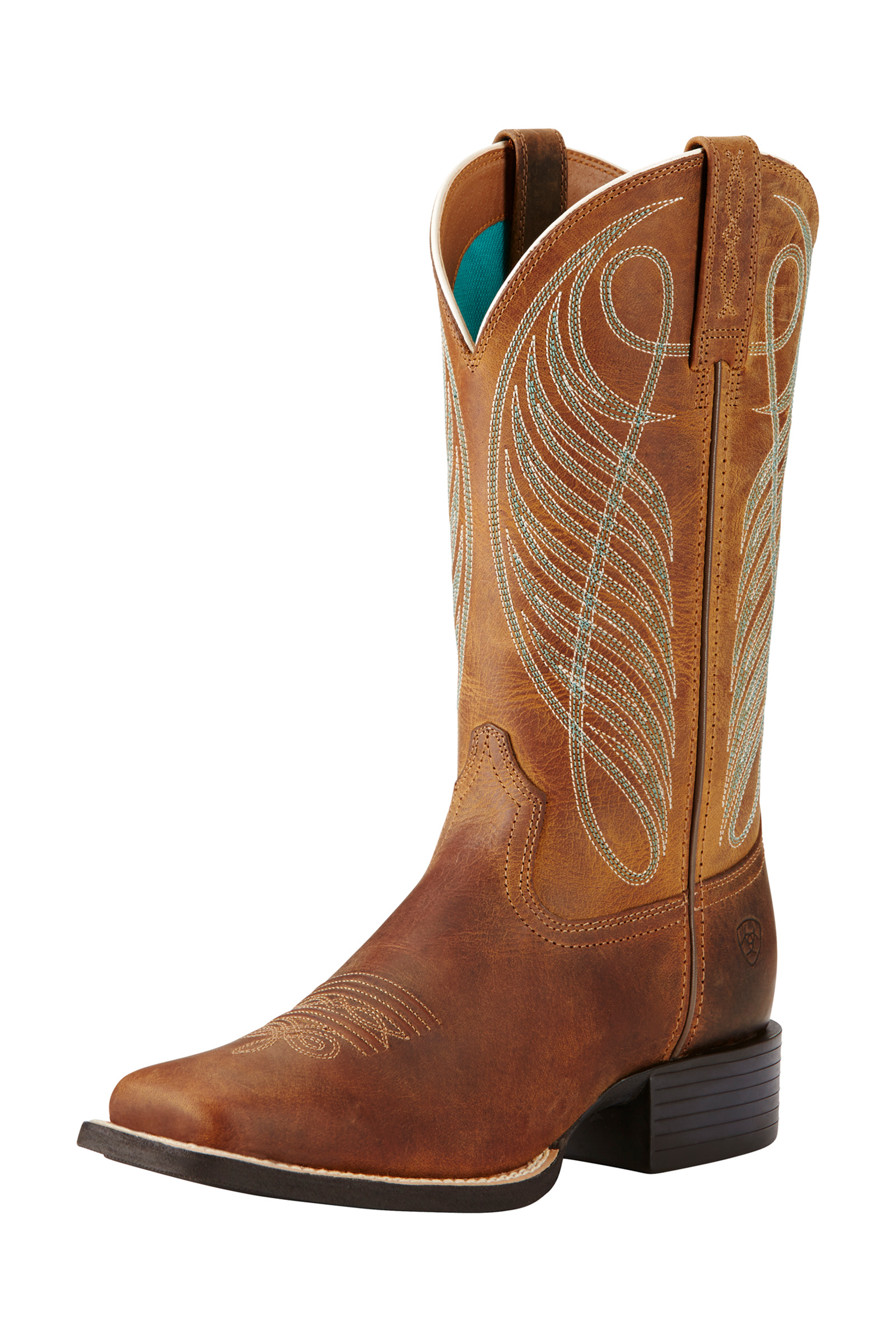 Ariat Round Up Wide Square Toe Damen Westernstiefel
