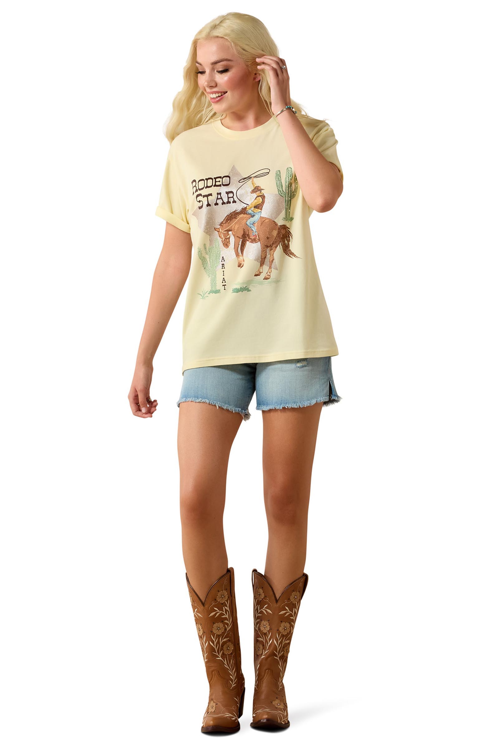Ariat Damen Rodeo Star Boyfriend T-Shirt  
