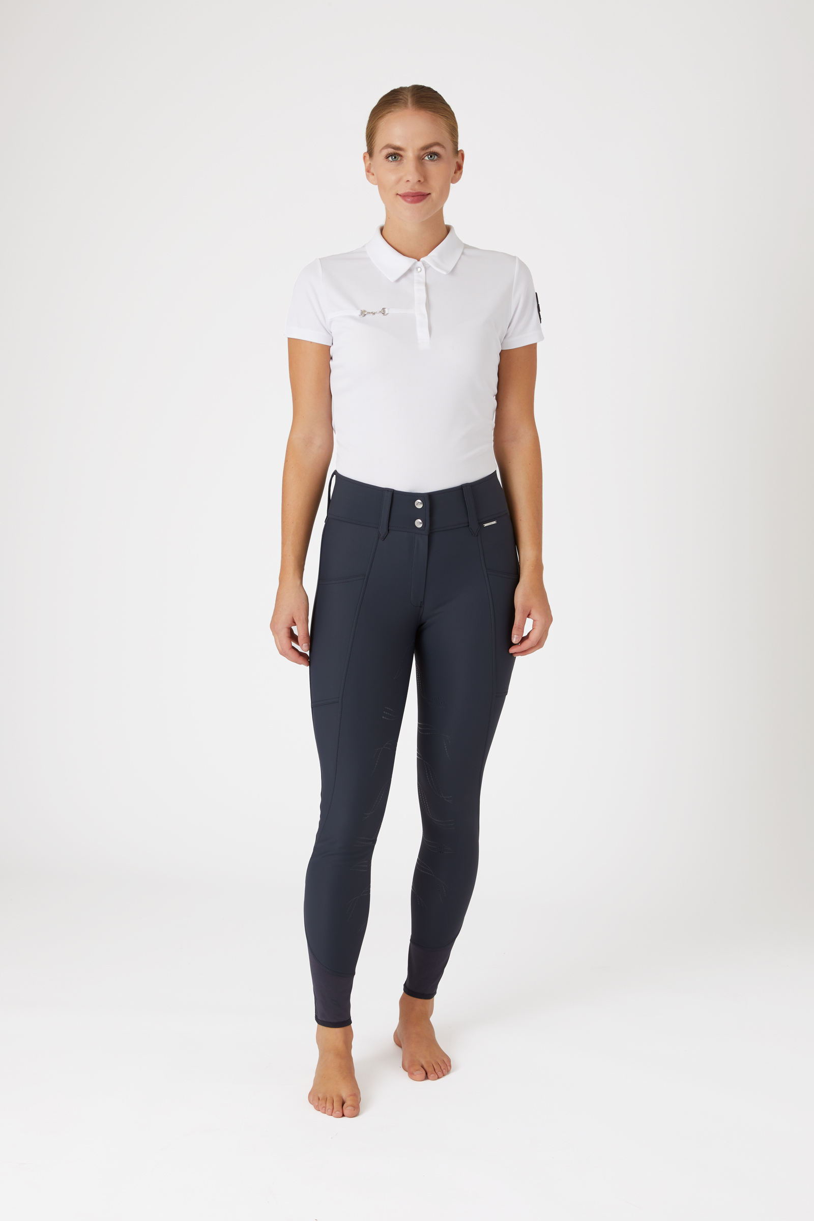 Horze Indira Damen Vollbesatzreithose mit hohem Bund