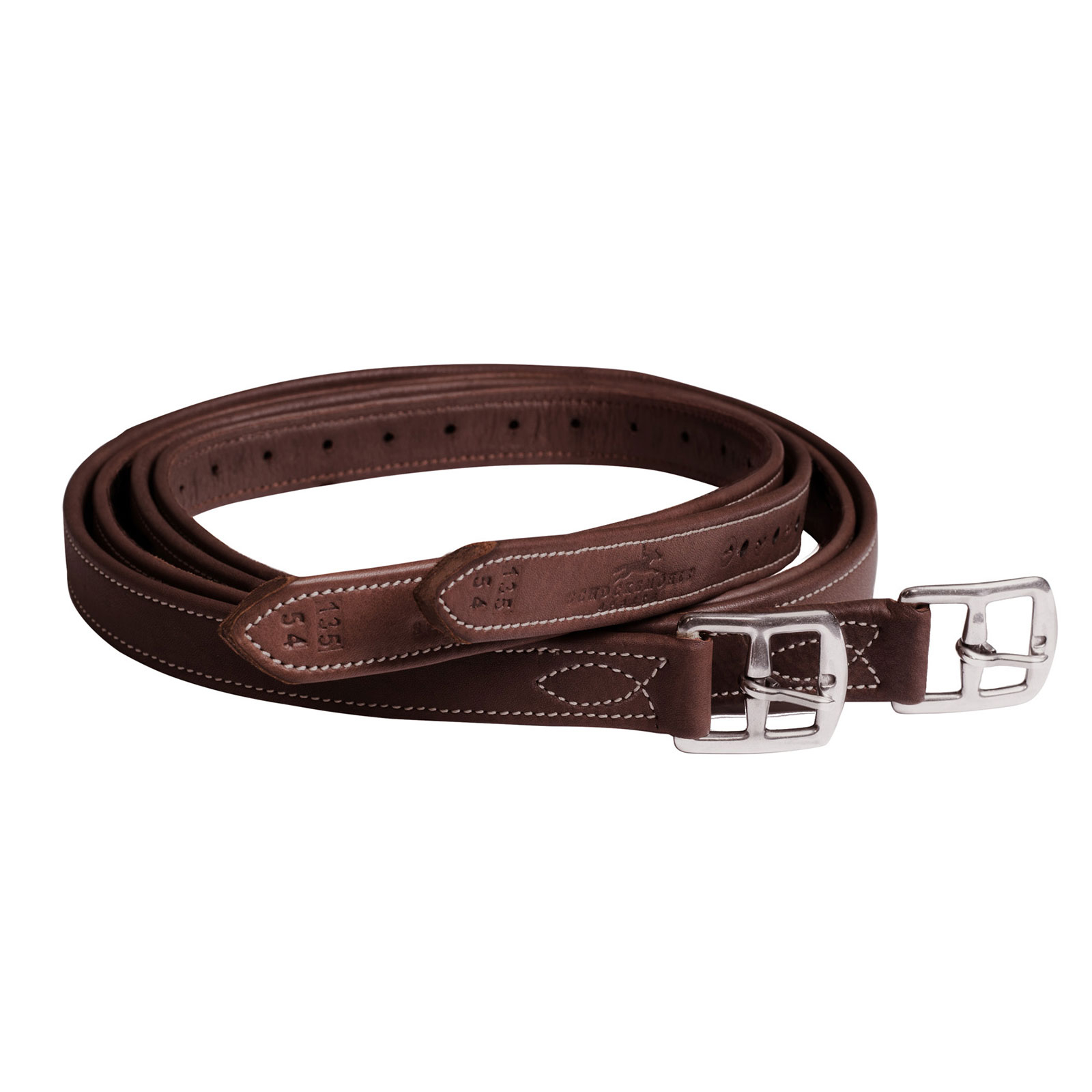 Espresso/Cream Schockemöhle Sports Chantilly Stirrup Leathers