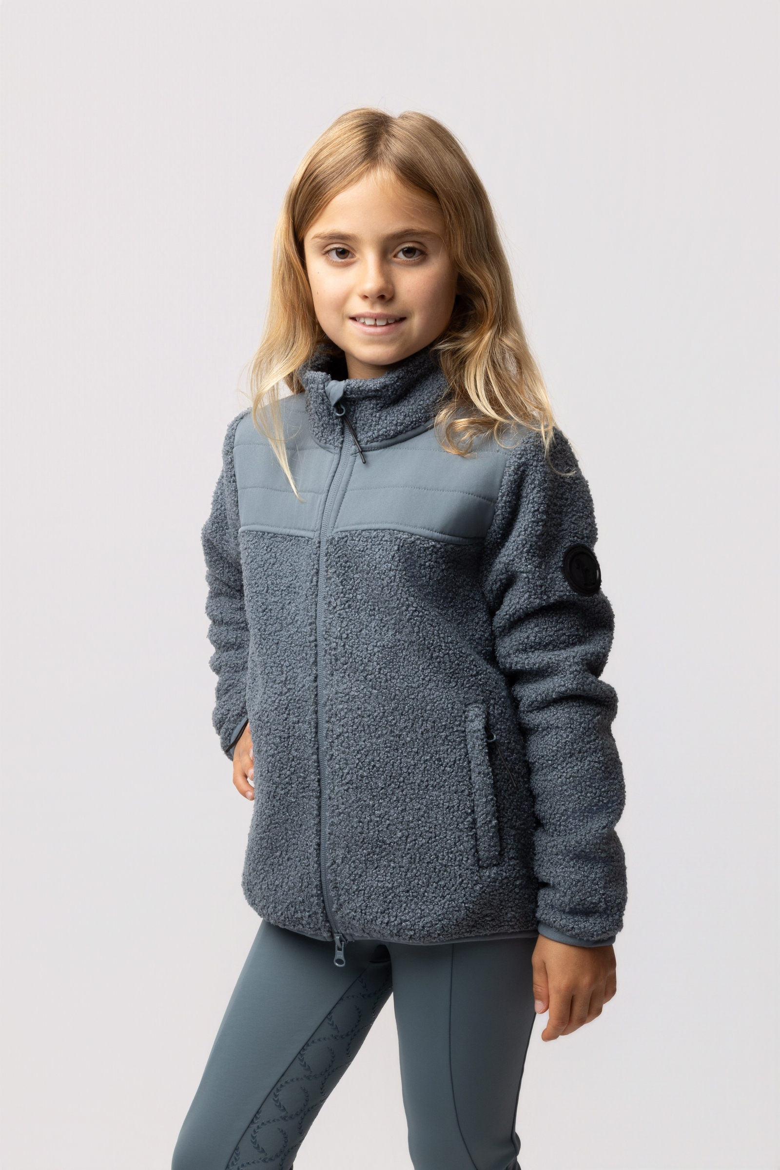Horze Misha Kinder Hybrid Fleecejacke