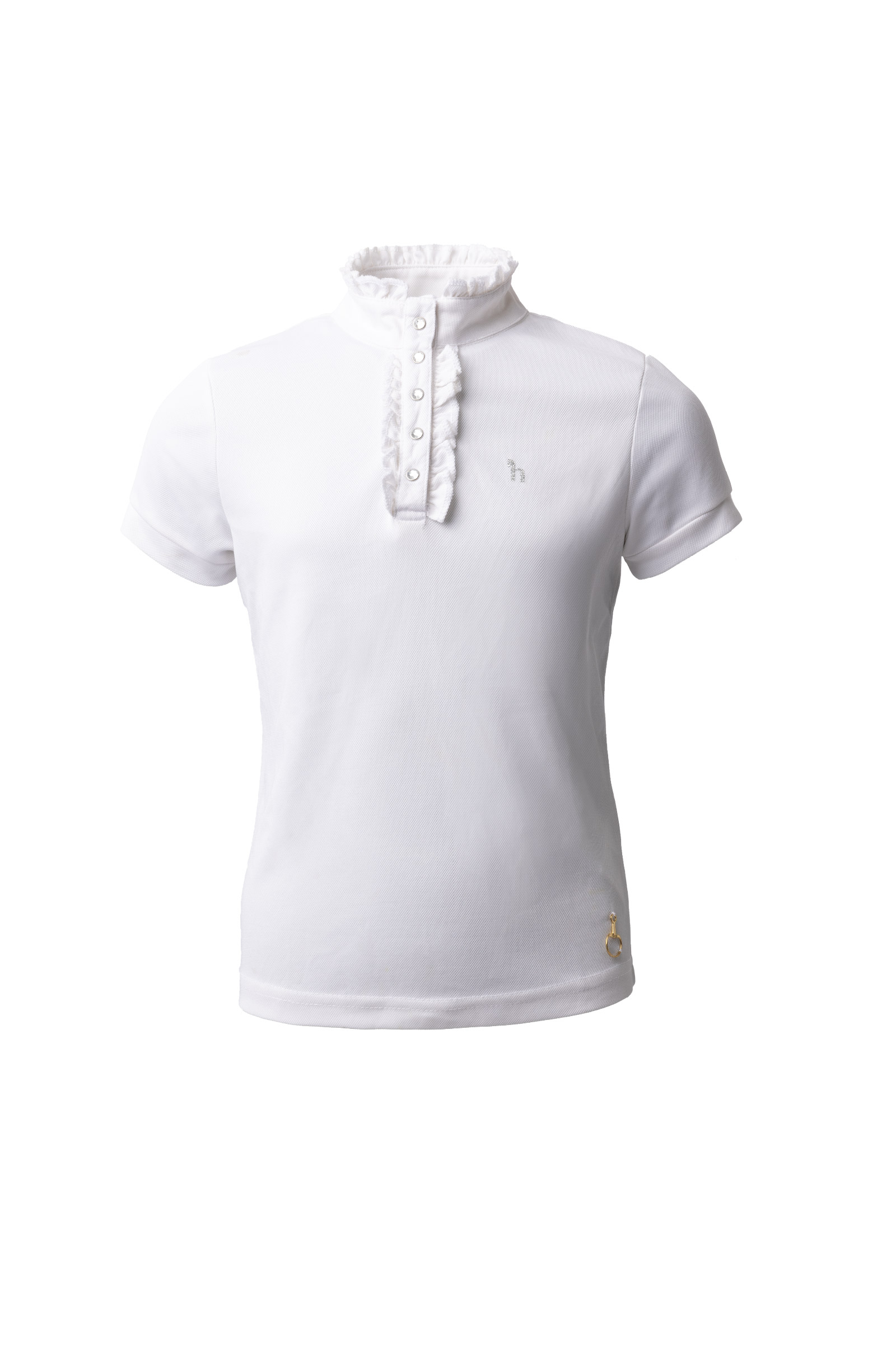 Horze Christel Kinder Turniershirt mit Kurzarm und Rüschen