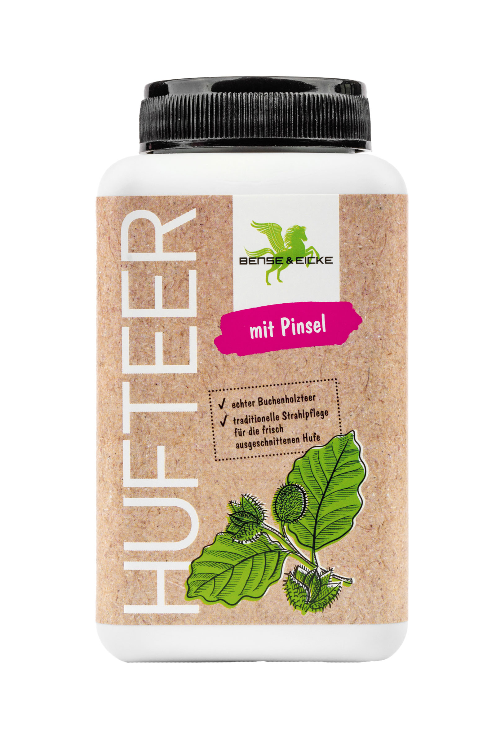 Bense & Eicke Hufteer mit Pinsel, 500 ml