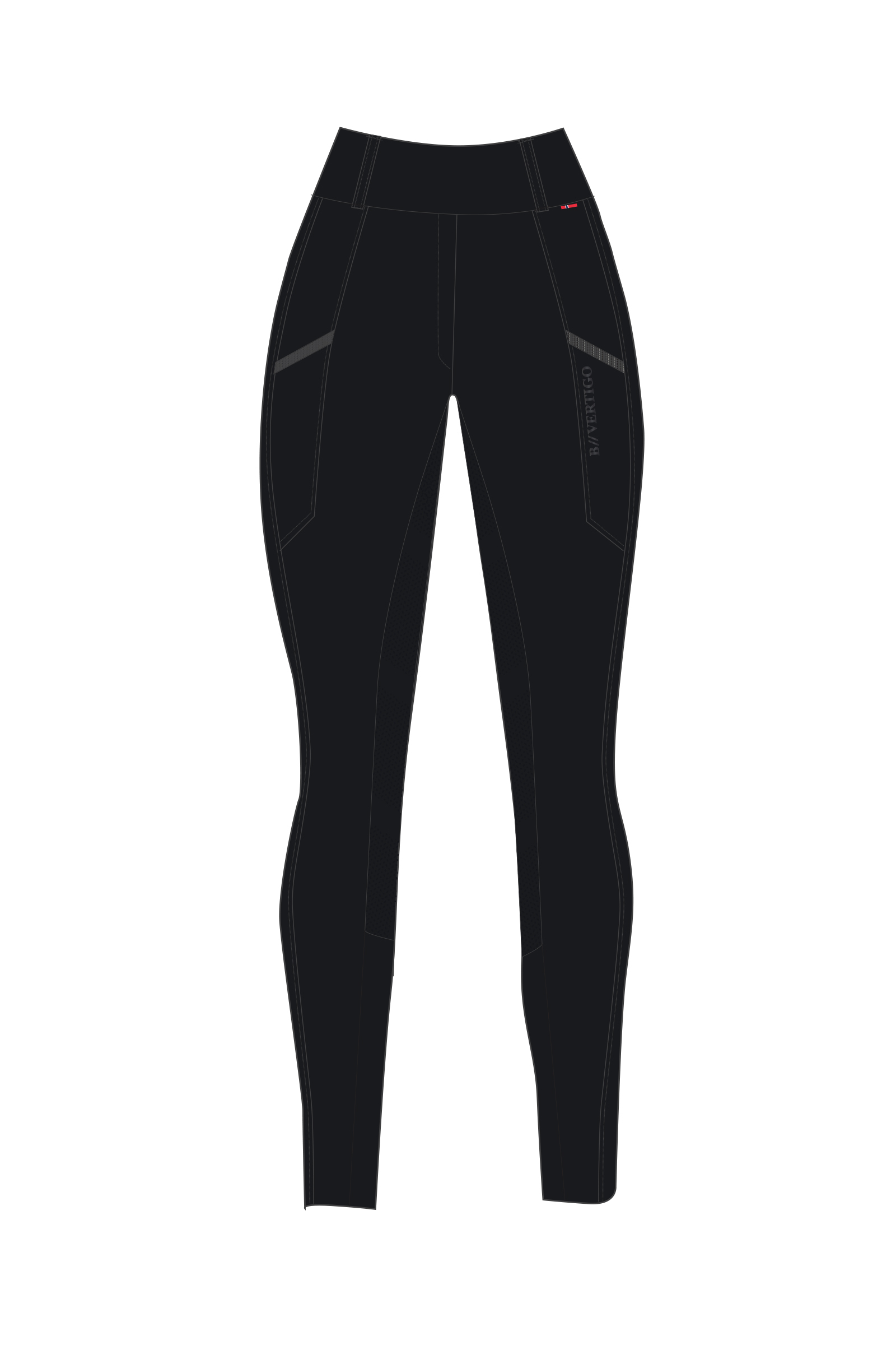 B Vertigo Diana Damen-Kompressions-Vollbesatzreitleggings  