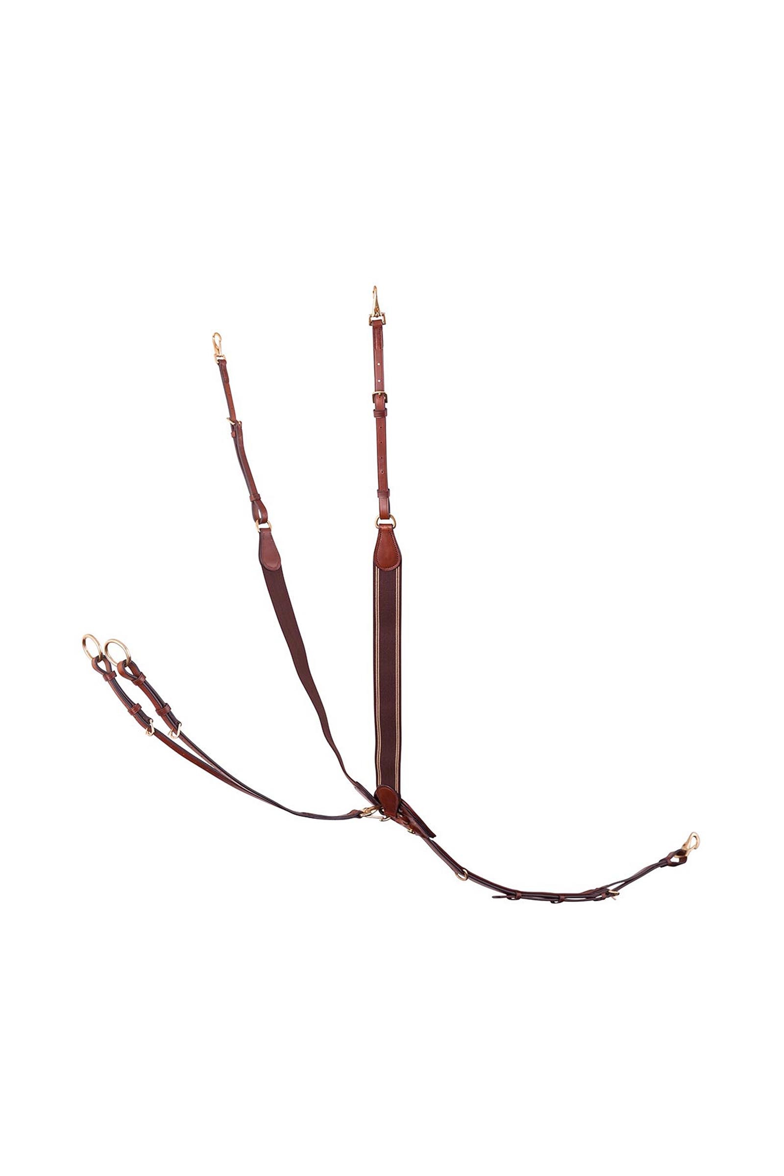 Tobacco BR Taunton elastisches Vorderzeug mit abnehmbarem Martingal