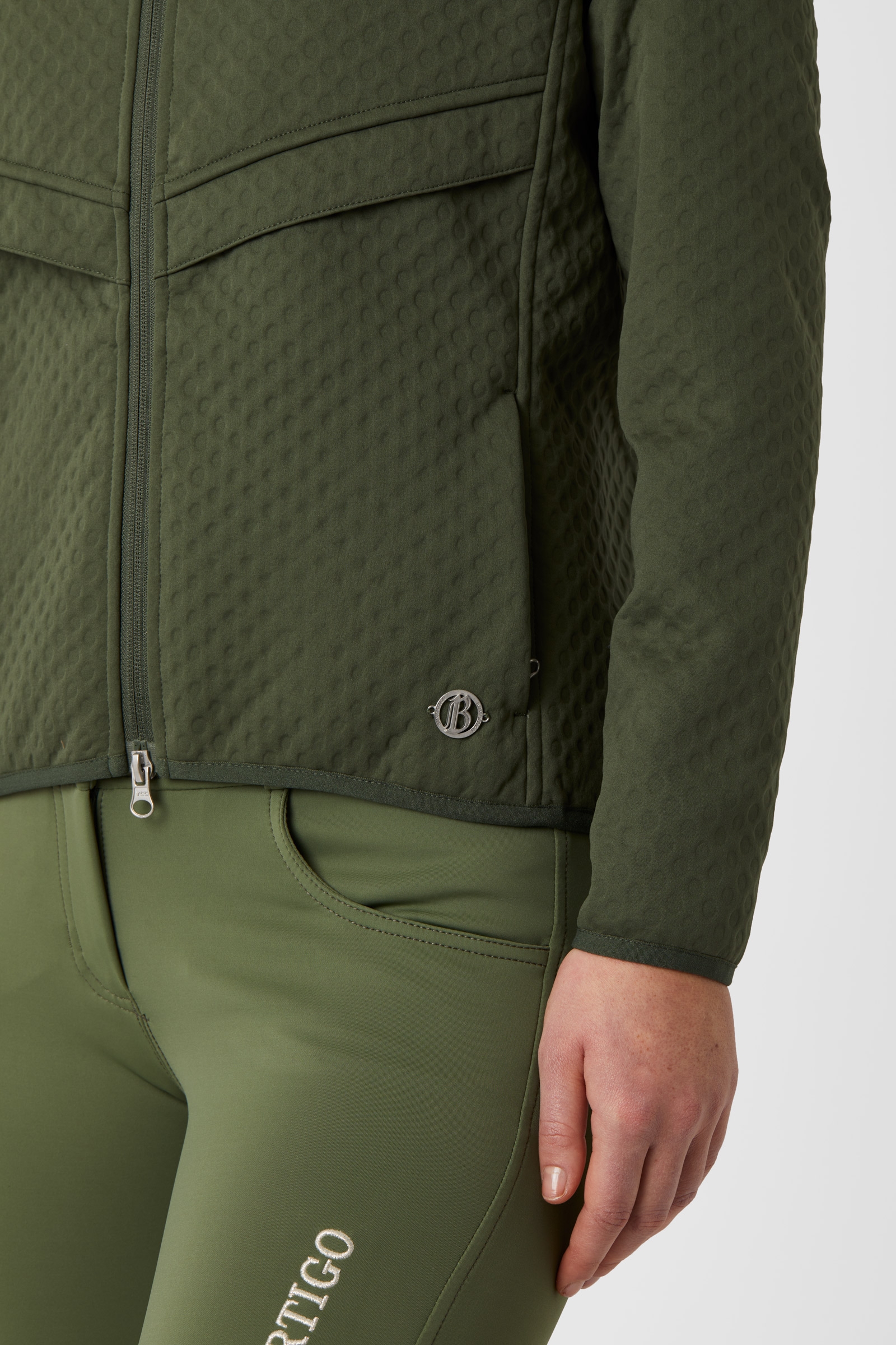 B Vertigo Norah Damen Sweatshirtjacke aus Scuba Material