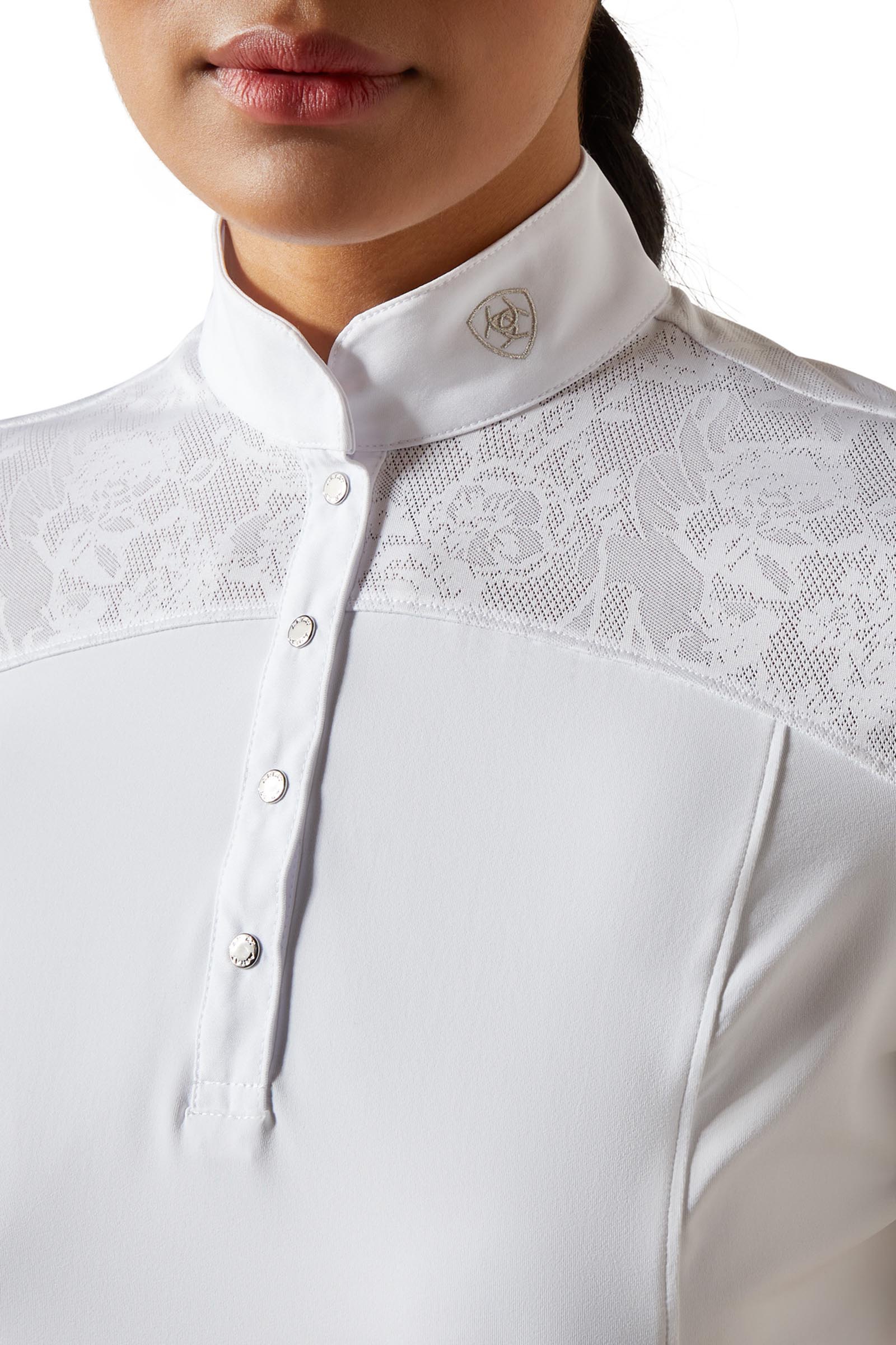 Ariat Bellatrix Damen-Turniershirt mit kurzen &Auml;rmeln