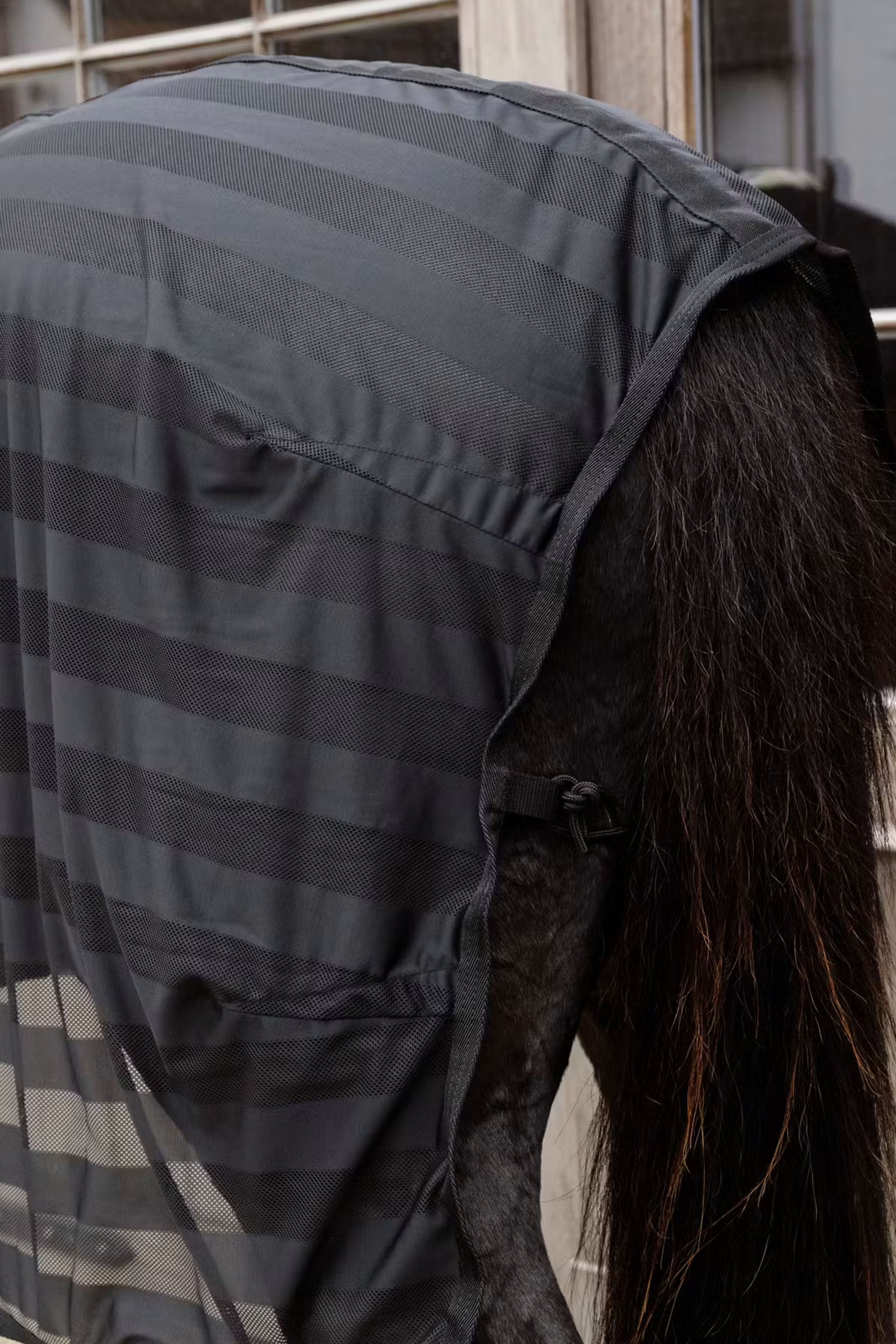 Kentucky Horsewear leichte gestreifte Fliegendecke aus Mesh