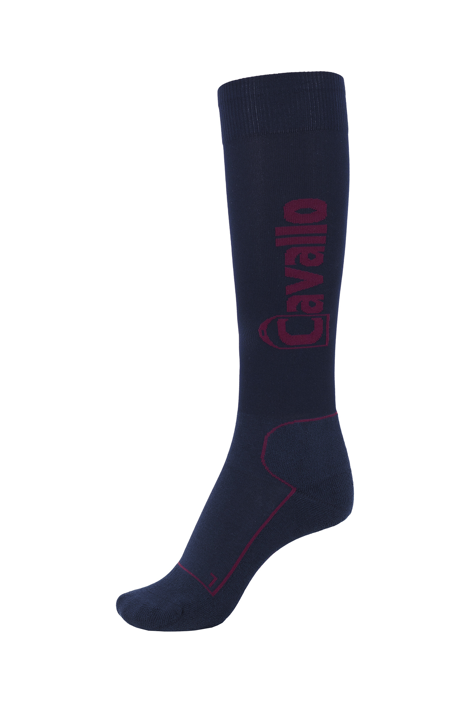 Dark Blue/Dark Red Cavallo CAVALSIMO Reitsocken