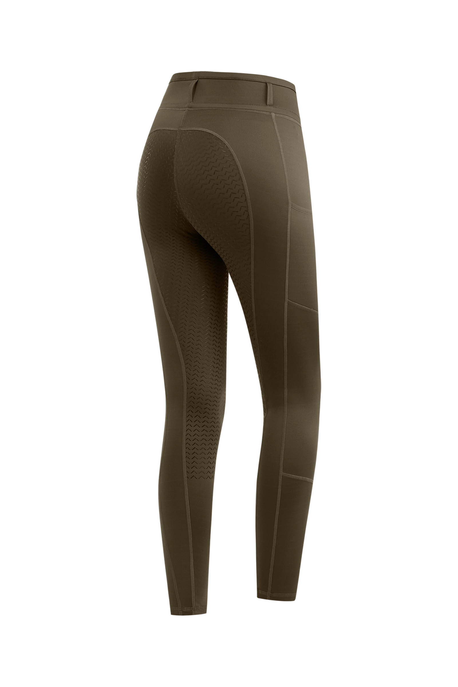 Green Brown ELT Ella Damen Thermo Reitleggings mit Vollbesatz