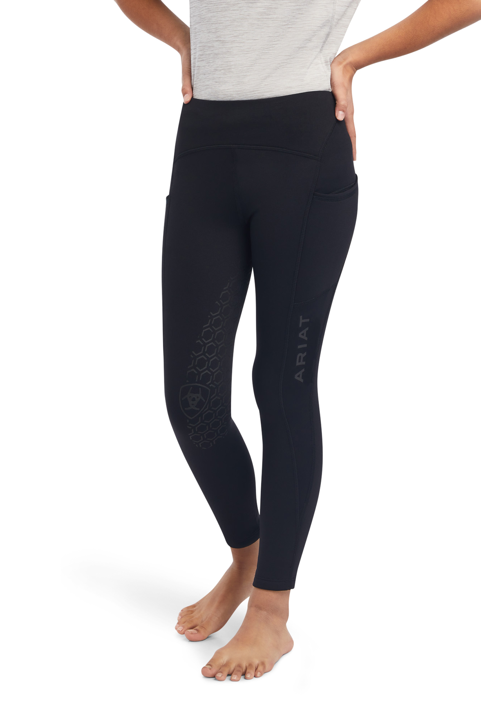 Ariat Venture Thermal Kinder Thermo-Reitleggings mit Halbgrip