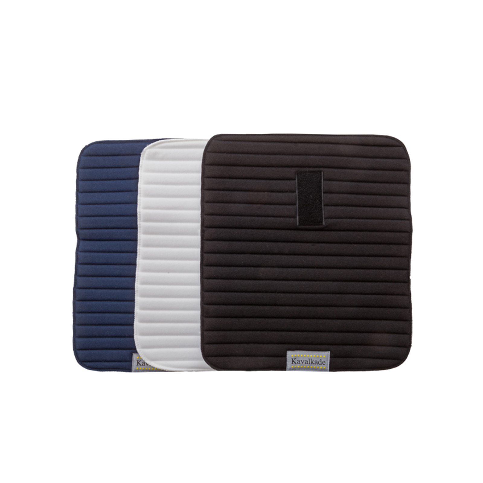 Black Kavalkade Klimatex Bandagierunterlagen mit Klett, 50x50cm - Oversize