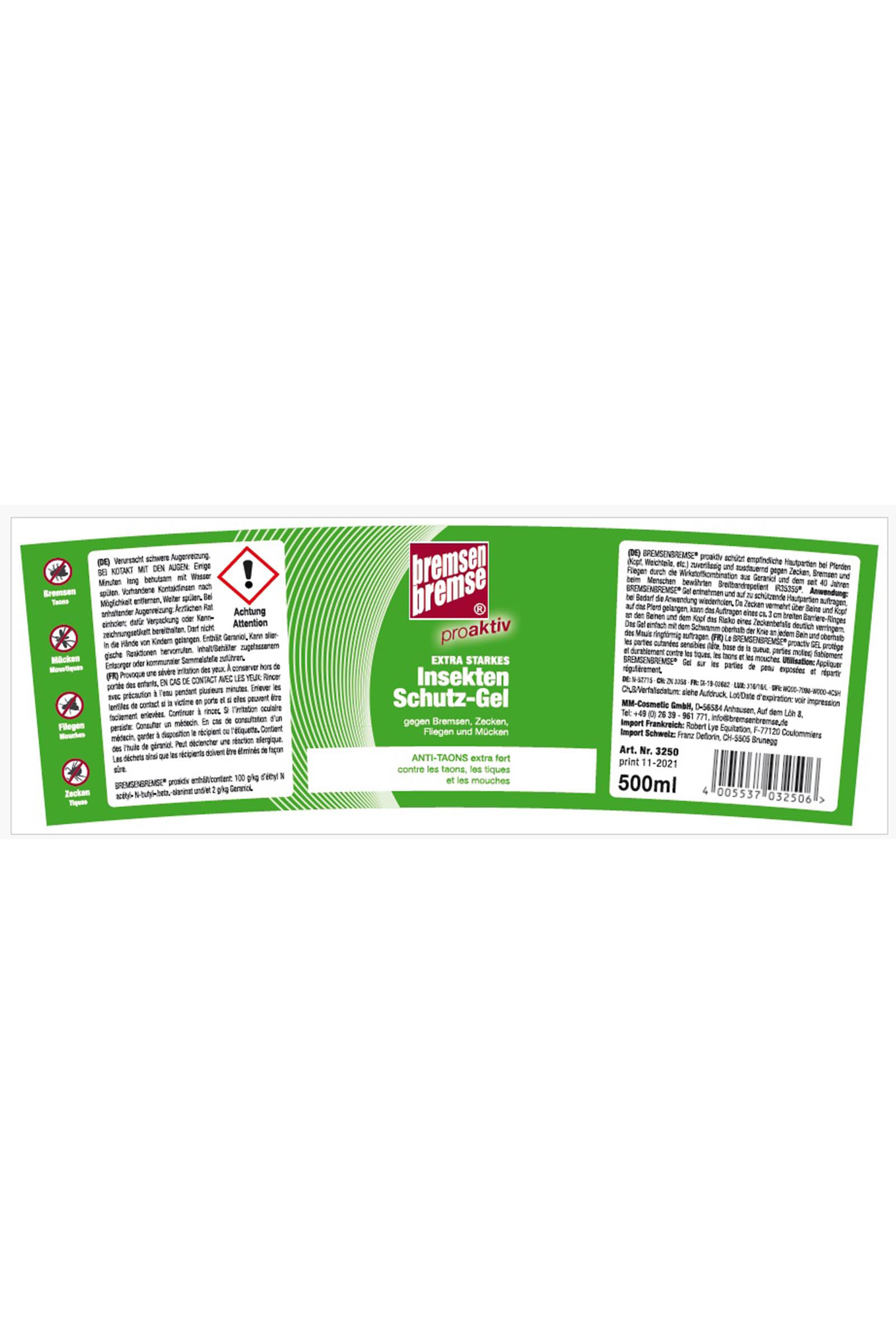 Bremsenbremse Proaktiv Gel Insektenschutz, 500ml