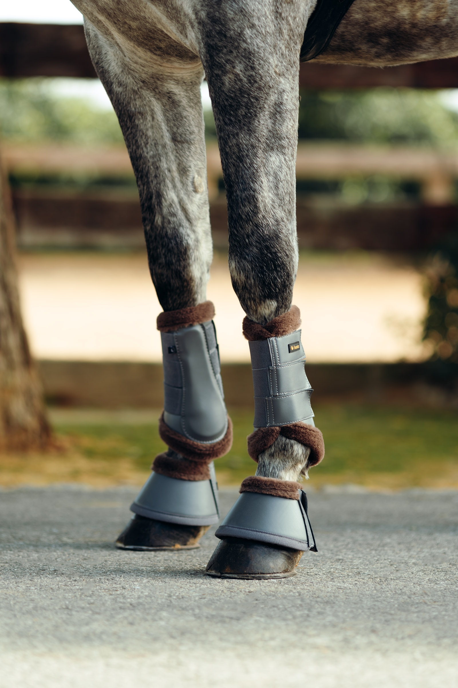 Horze Houston Gamaschen mit Kunstfellfutter