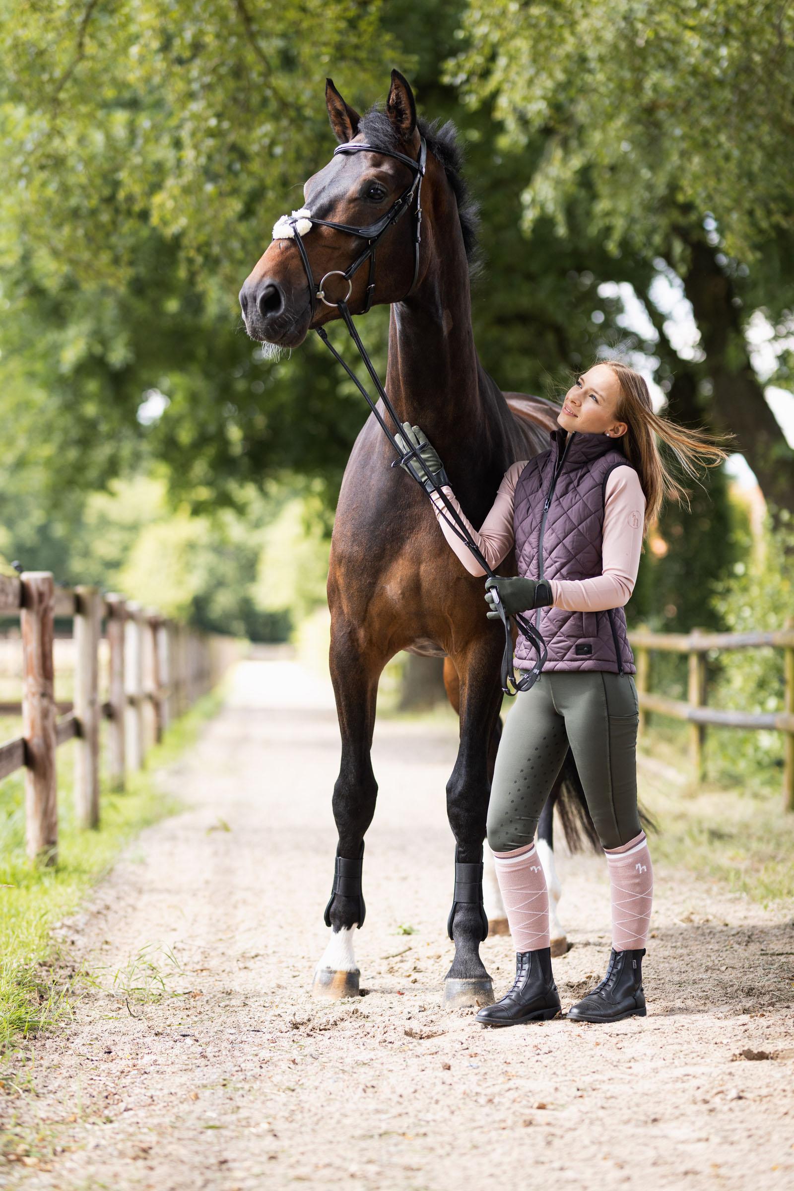 Horze Young Rider Aya Damen Reitleggings mit hohem Bund