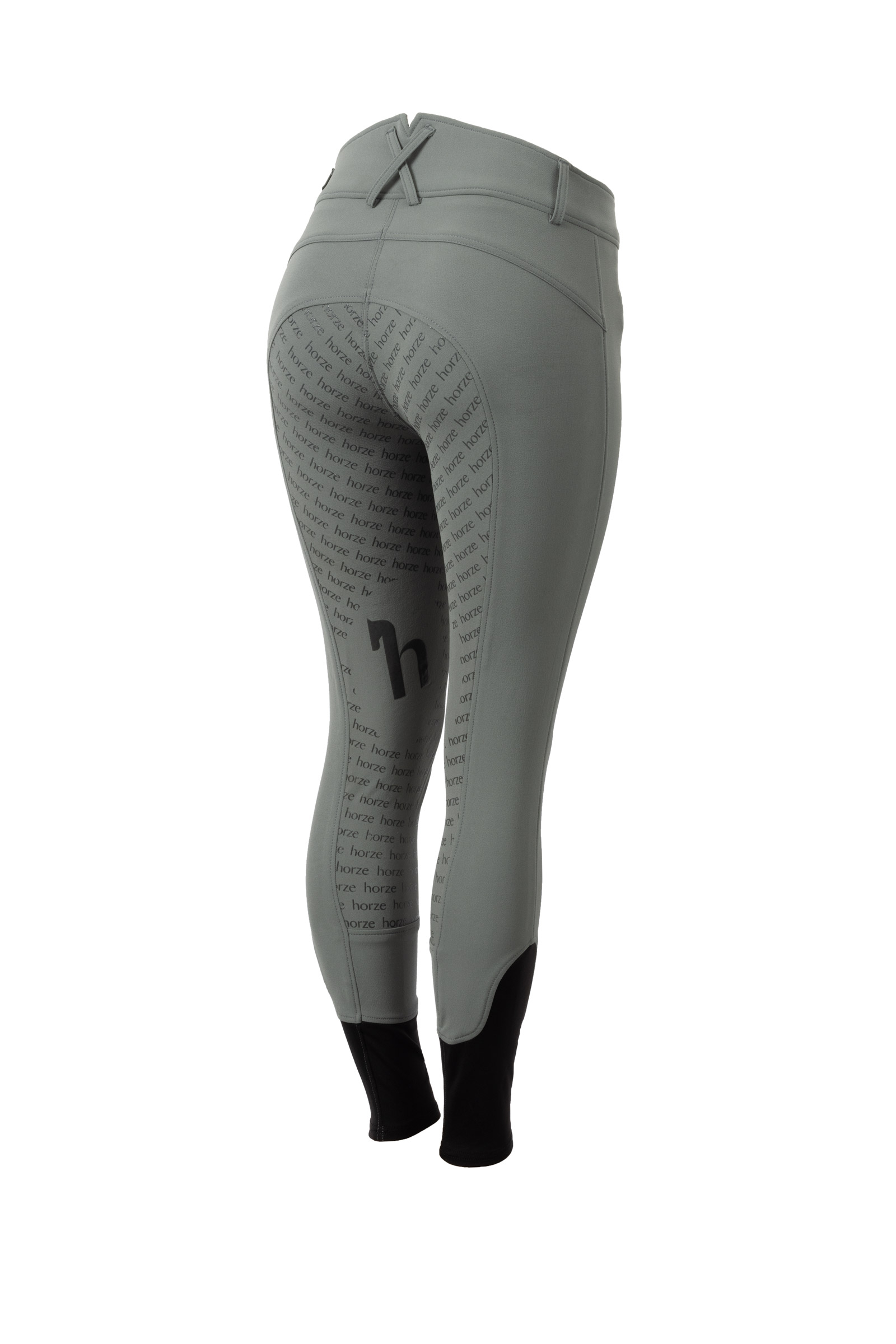 Rosemary green Damen Reithose mit Silikonvollbesatz und hohem Bund