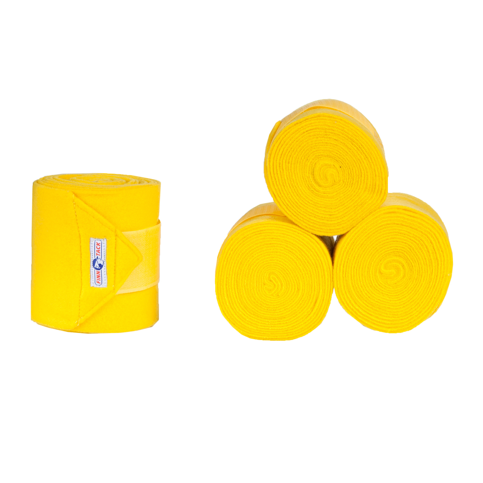 Yellow Finntack Fleece-Bandagen (4 Stück)